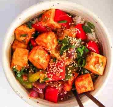 Indo-China Chilli Paneer oder Tofu