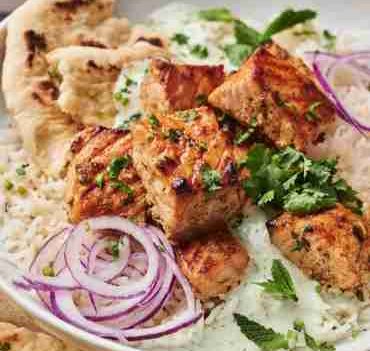 Norwegischer Lachs Tikka